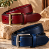 Luxury Leather Belts on Stone Displays (1) Leather Accessories