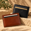 Luxury Leather Card Holders on Stone (1) Leather Accessories