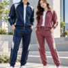 Modern Athleisure Duo in Sunlit Plaza Tracksuits & Joggers