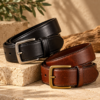 Warm Leather Belts on Stone Leather Accessories